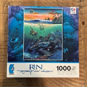 Ceaco Robert Lyn Nelson Ocean Turtle Seal 1000 Piece Puzzle Sealed